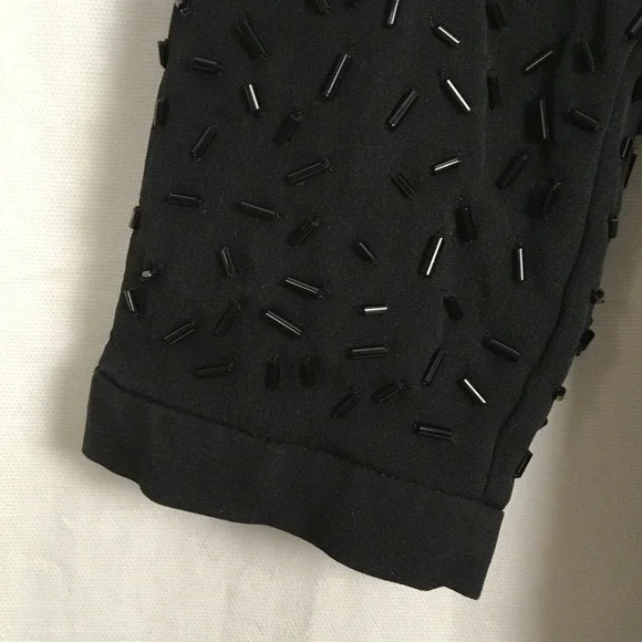 DVF Diane Von Furstenberg Shirley Beaded Dress Long Sleeve Drawstring Waist - Picture 9 of 10